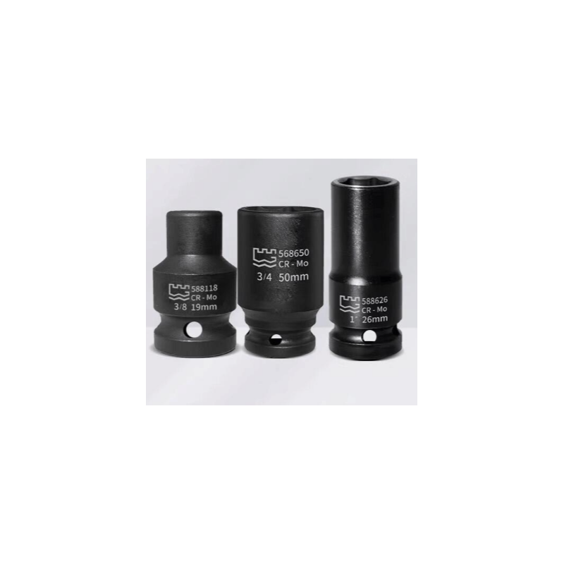 长城精工 588412 1/2系列风动六角旋具套筒-12mm - 长城精工