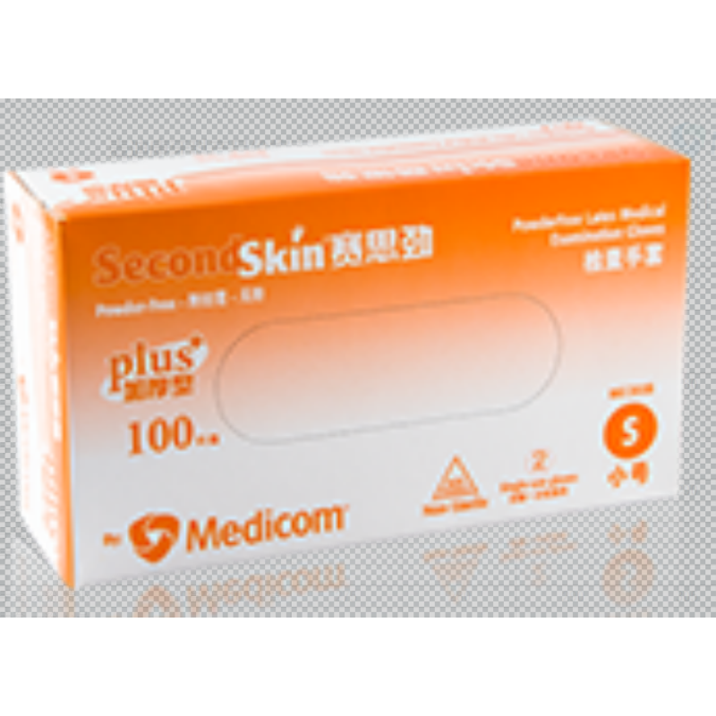 麦迪康 1202 加强型乳胶手套 无粉-特小 - 麦迪康