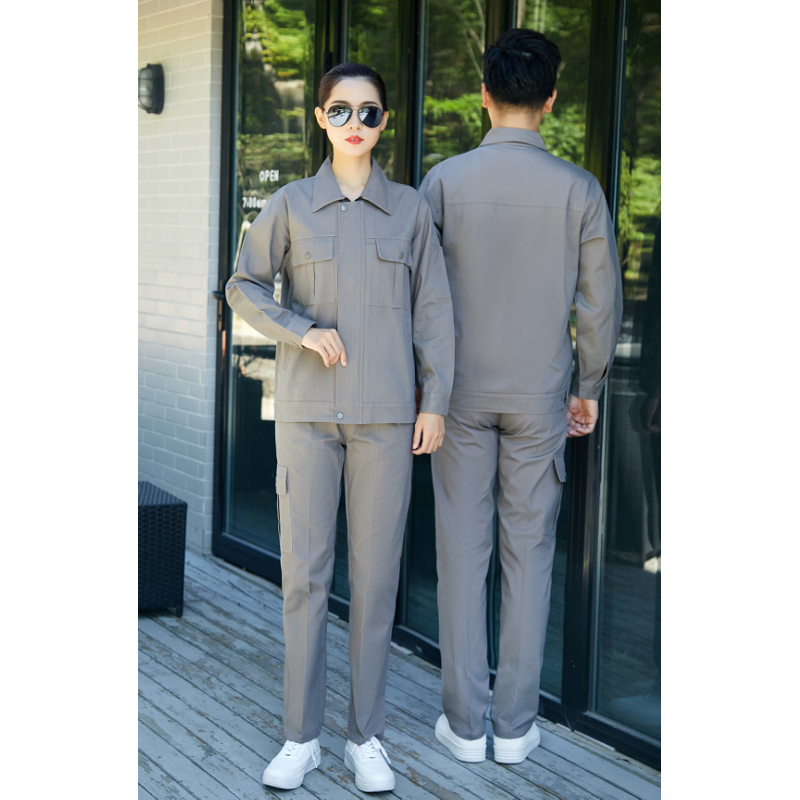 君御 CA-纯棉W5103 春秋双层工作服 灰色