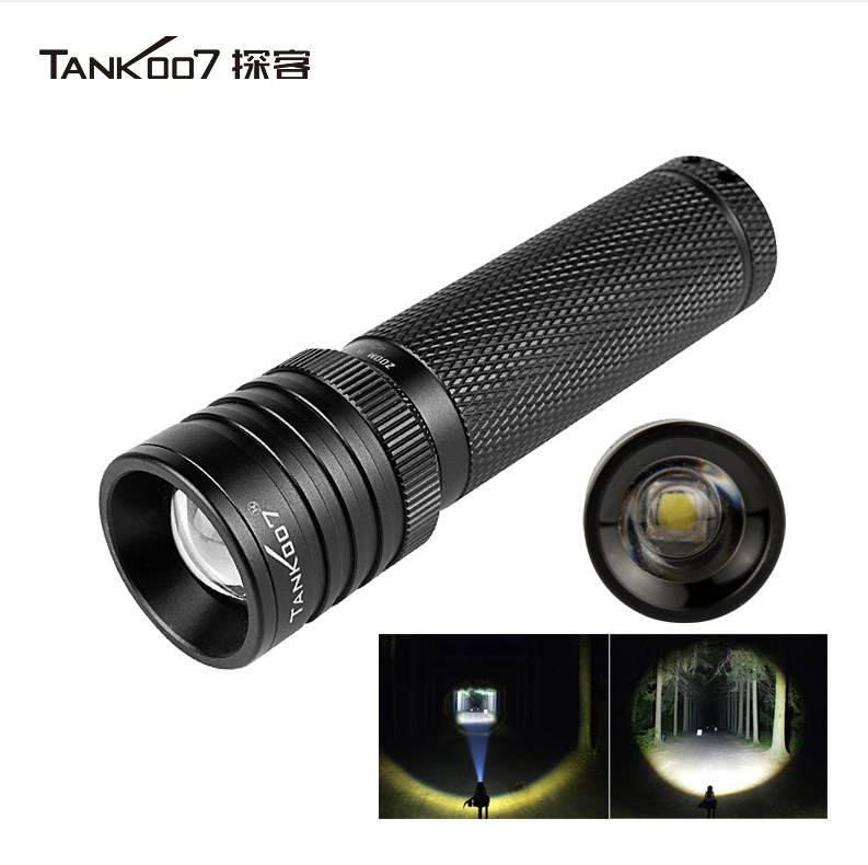 TANK007 TK737 大功率调焦手电筒-黑色