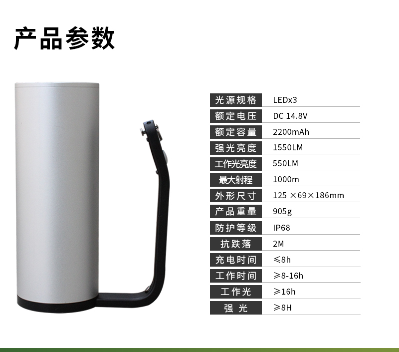 TANK007 TX52 V2.0 防爆探照灯-白色