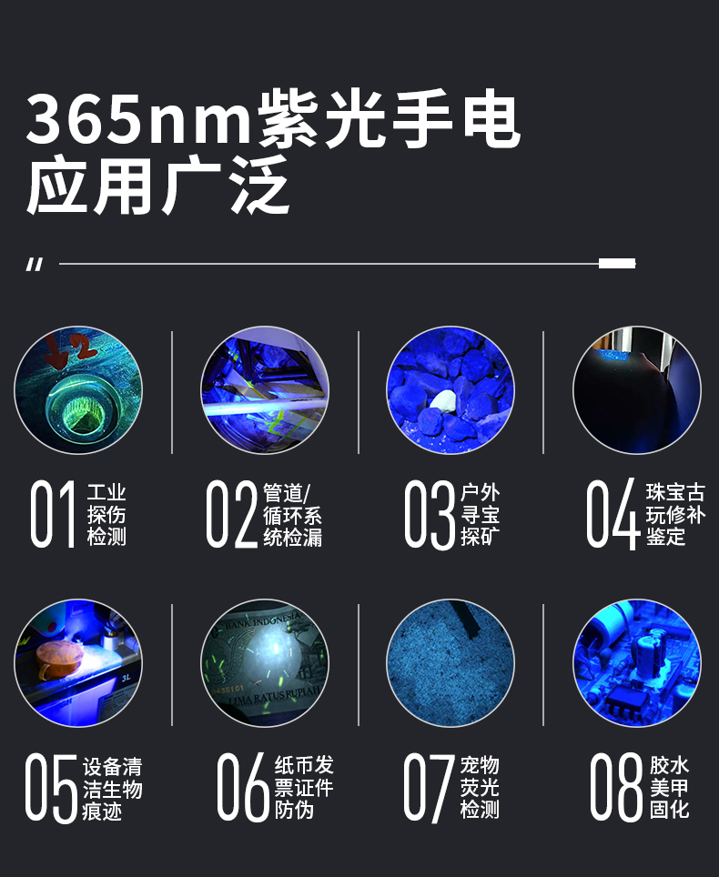 TANK007 K9A5 紫光手电-18650电池