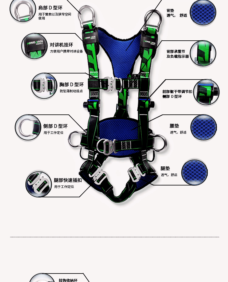 宏建HJF-01風(fēng)電專用安全帶