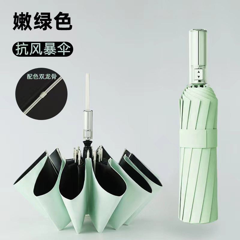 春和雨具 春和4166 透明机械手柄自动伞-混色