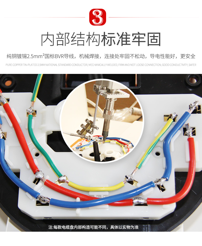 野狼YL-V50CGS6-A电缆盘 380V大功率卷线盘 63A工程专用3*6+1 30米