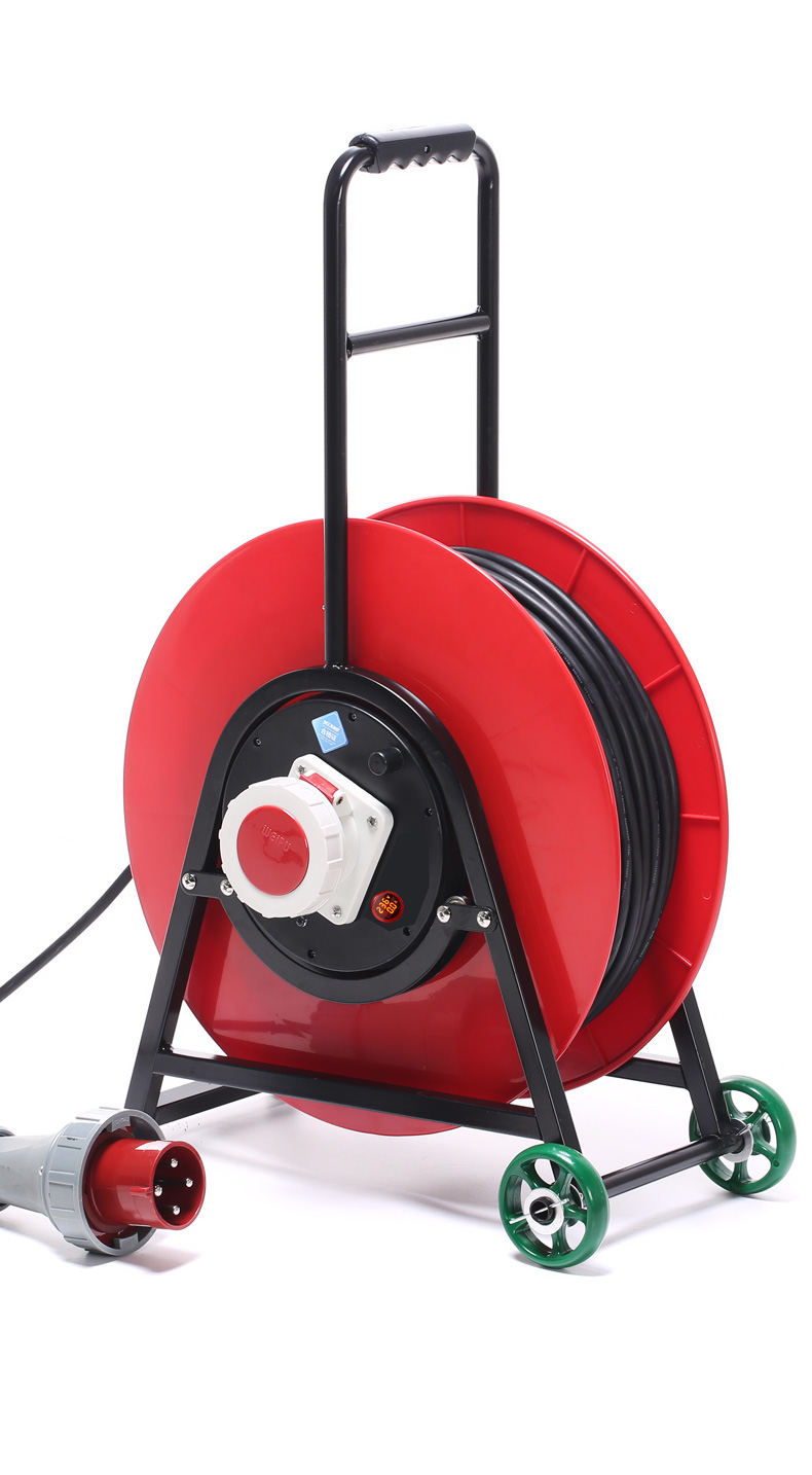 野狼YL-V50CGS6-A电缆盘 380V大功率卷线盘 63A工程专用3*6+1 30米