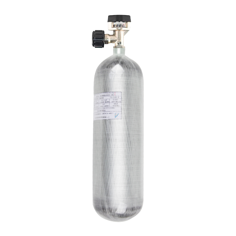 邑固工业版空呼配件 6.8L备用气瓶（含带表自锁阀门 带气）-6.8L