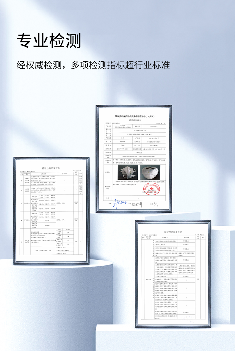 金发 KF-A F19(W-SJ-EO)医用防护口罩头戴式N95（白色）