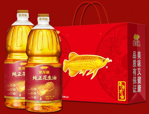 金龙鱼 纯正花生油 1.8L*2礼盒