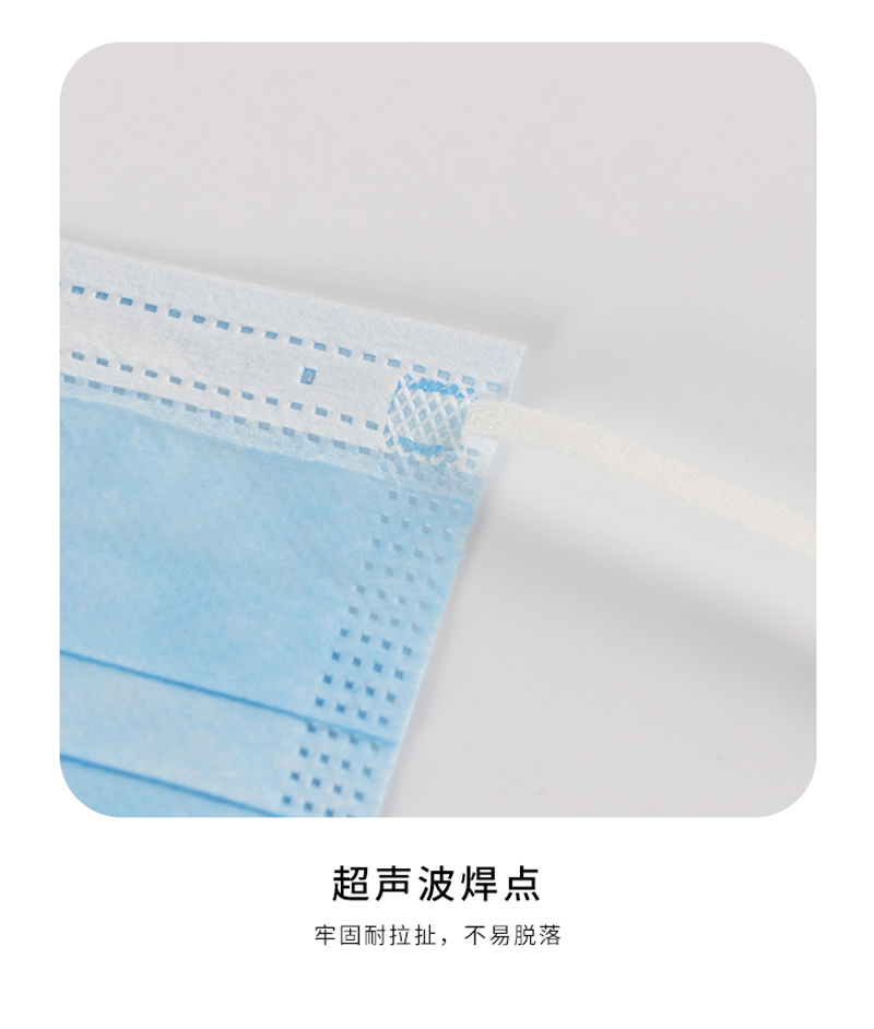 仙万里 WLM2002S 耳挂式医用外科口罩(灭菌级) 蓝色 纸塑袋装 10只/袋-耳戴式