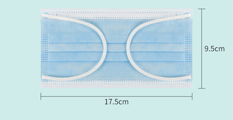 仙万里 WLM2002S 耳挂式医用外科口罩(灭菌级) 蓝色 纸塑袋装 10只/袋-耳戴式