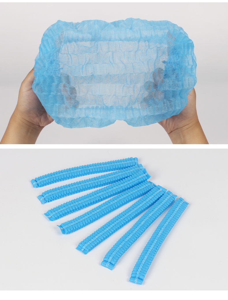 仙万里 WLC1003M 双筋无纺布透气舒适条形帽 白色 18gsm 19英寸 50只/盒-白色