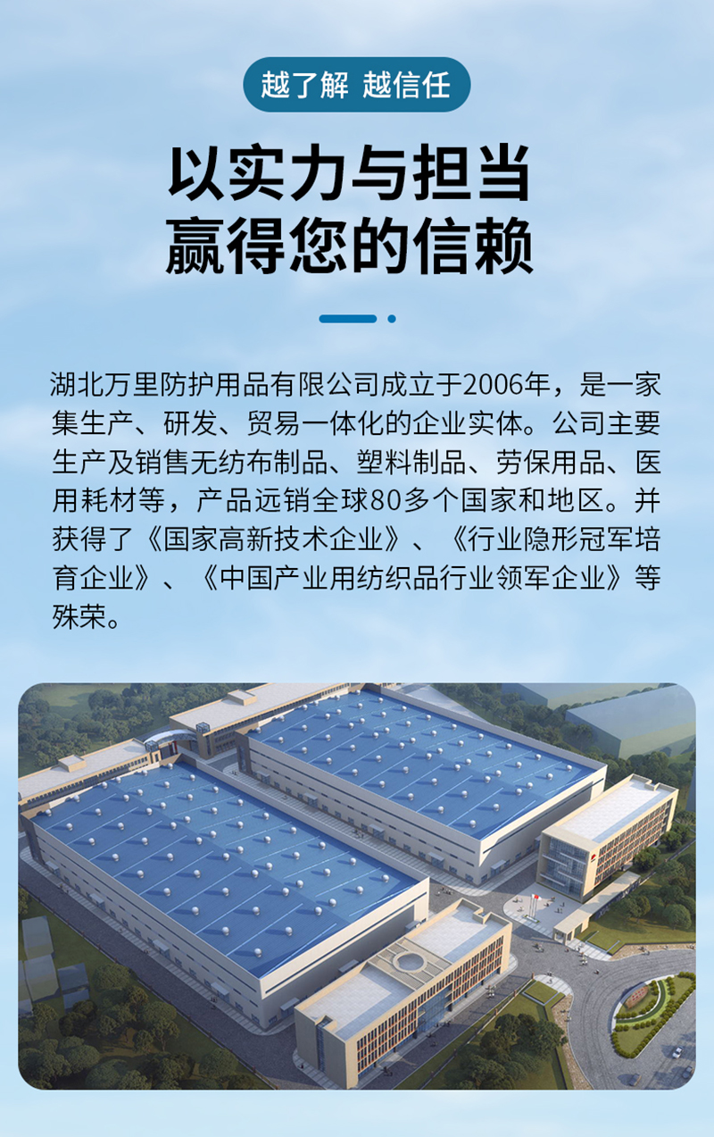 仙万里 WLO3003 SMS连体带帽化学防护服 55gsm 白色 1件/袋-L