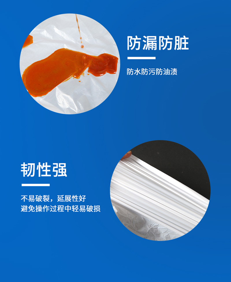 仙万里 WLP5003 一次性防水防油PE围裙 100条/包-均码