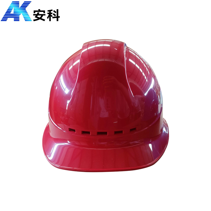 安科 ABS 建筑施工安全防护帽 透气A3型-红色