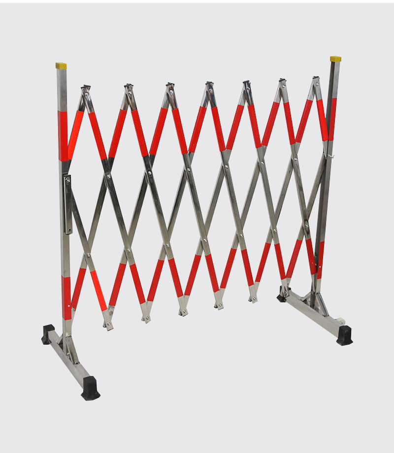 安科 不锈钢片式伸缩移动围栏 施工隔离防护安全围栏 单位-片-1.2*1.5米