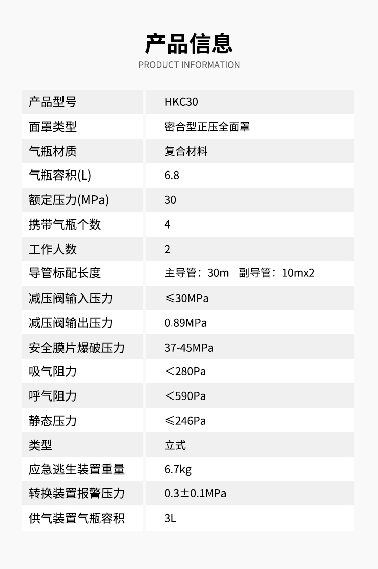 JIUDUNANKE/玖盾安科 JD-HKC30 消防阻燃款移动供气源 车载式长管呼吸器（4瓶双人）-50米