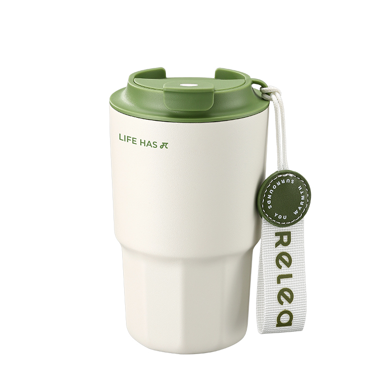 物生物 JV012263-0460-VS 大容量咖啡杯316L不锈钢便携随行杯460ML（仙踪绿）