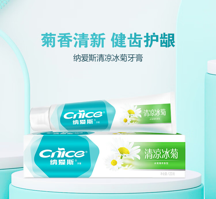 纳爱斯 牙膏清凉冰菊香型 120g-120g