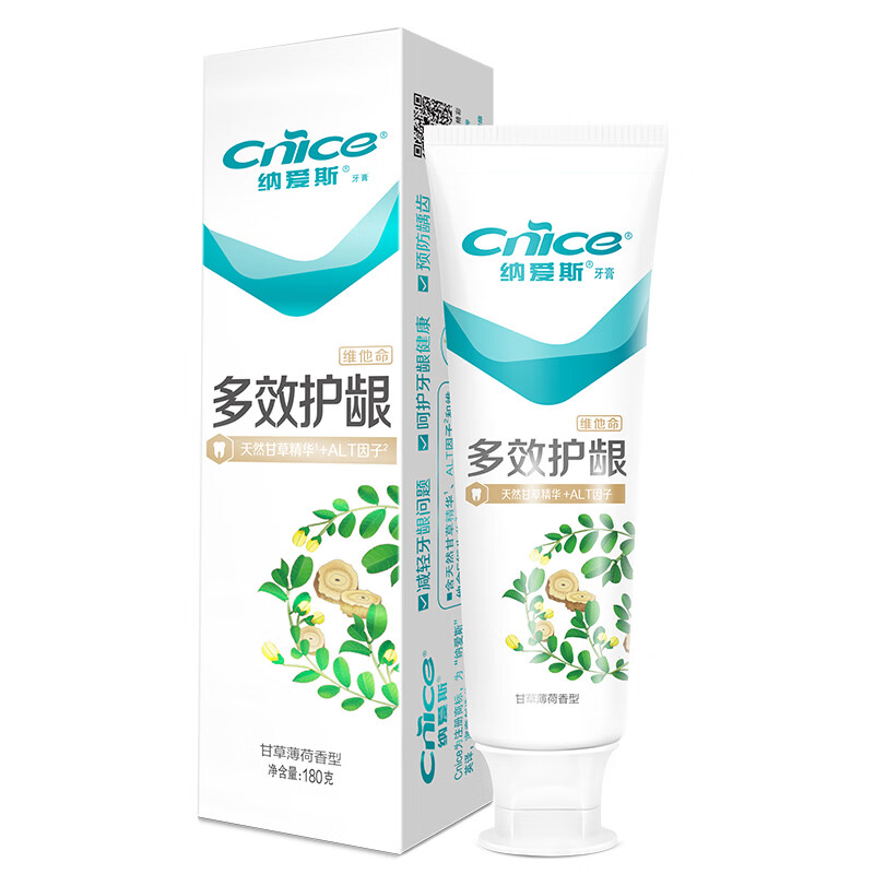 纳爱斯 多效护龈牙膏 180g
