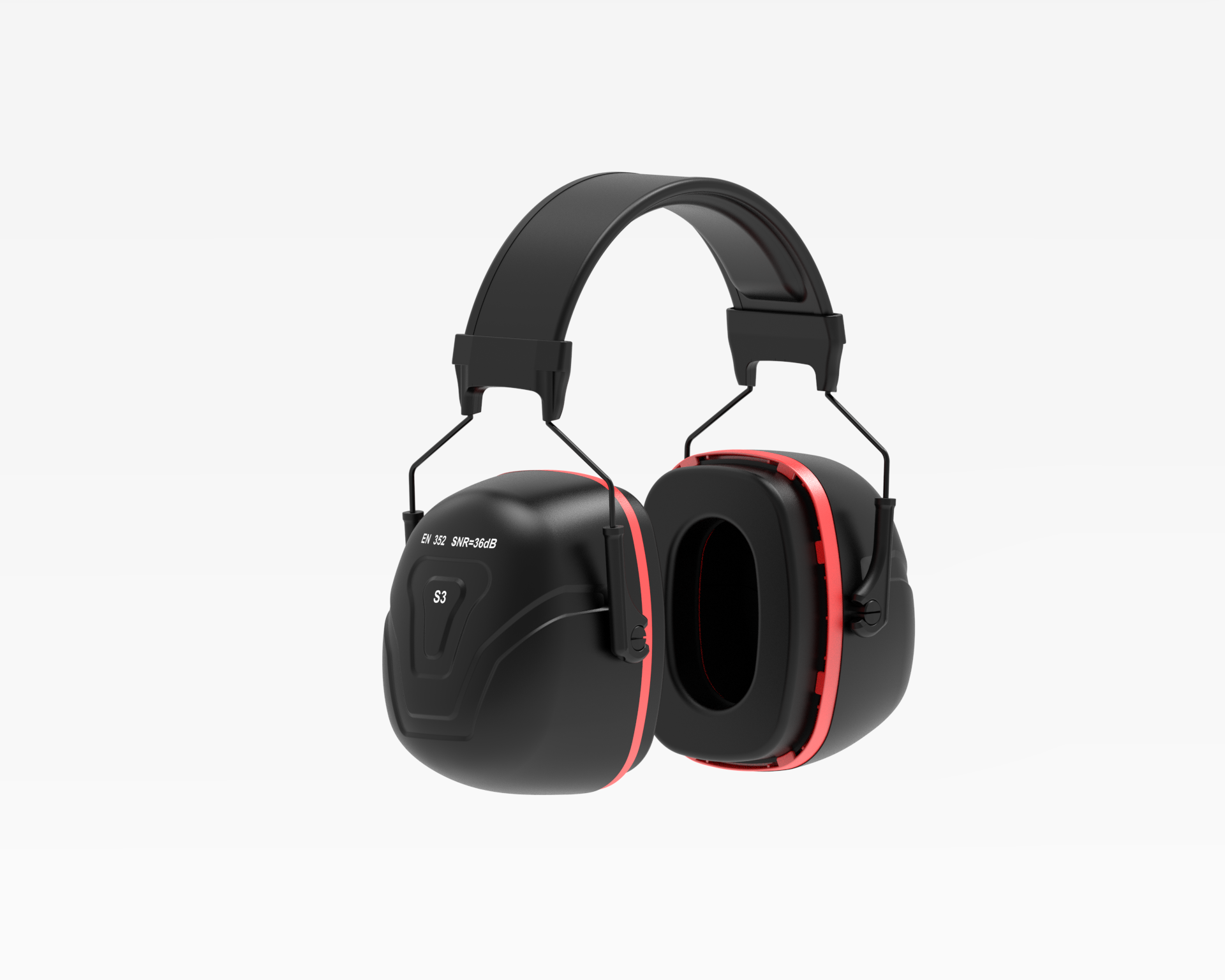 美音声学 2101130 S3 机械被动降噪耳罩 头戴款 36dB