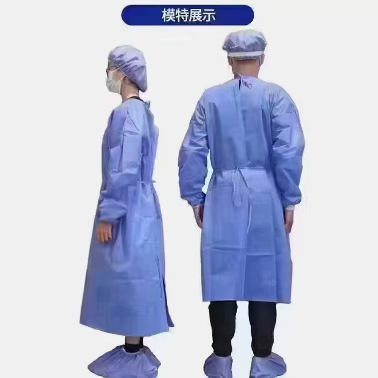 洁蒙 隔离衣 医用隔离衣一次性无纺布反穿隔离衣透气美容医疗门诊牙医防尘隔离衣