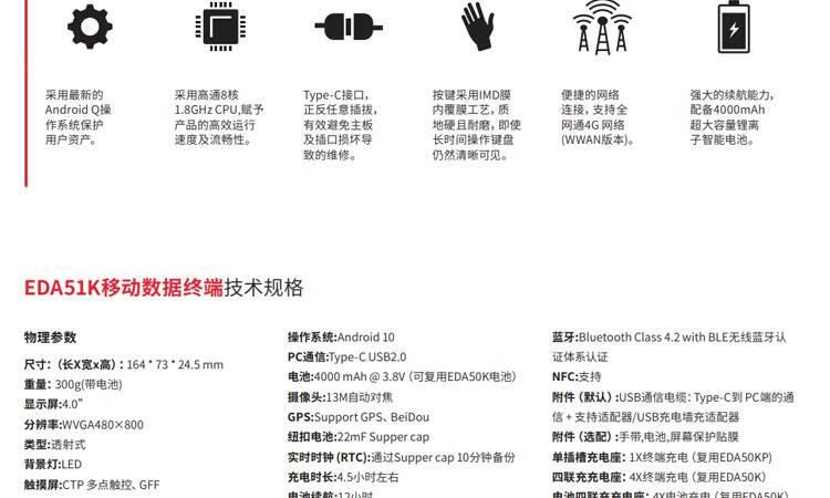 霍尼韦尔  EDA51K 4G版+wifi 4G版+wifi-黑色