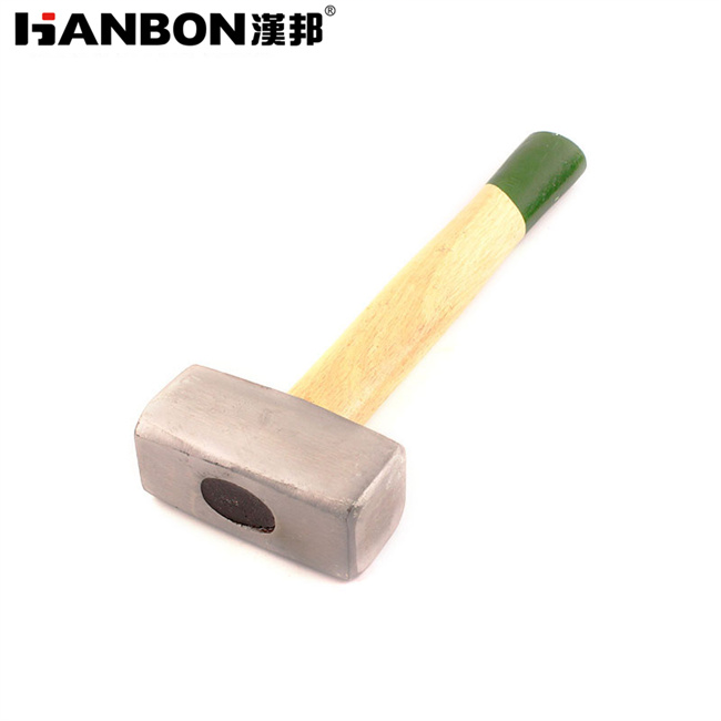 汉邦 917200 专业级石工锤 精选高碳钢 高密度原木手柄 锤柄连接紧密 多种规格可选