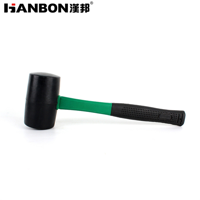 汉邦 915150 专业级橡胶皮锤 实心锤体 弹性适中 握持舒服