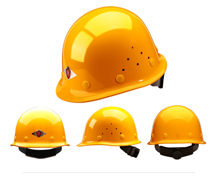 TF/唐丰2018型玻璃钢安全帽 带透气孔-白