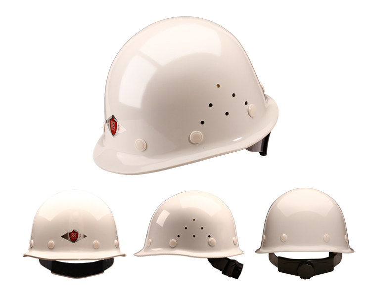 TF/唐丰2018型玻璃钢安全帽 带透气孔-白