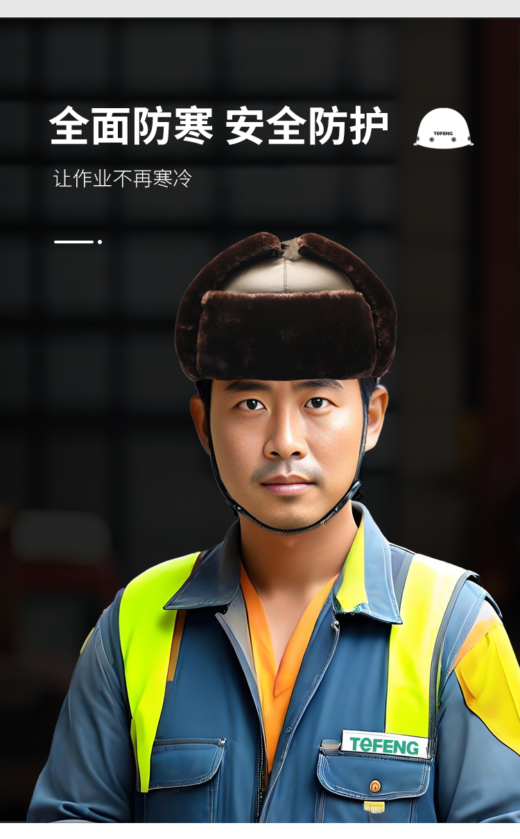 TF/唐丰 棉安全帽（棕色）