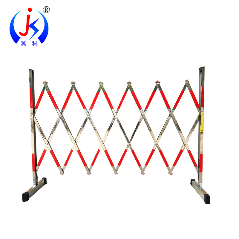 冀科 JK-BXGWL1510 不锈钢片式伸缩围栏 安全防护栏隔离围栏可移动折叠护栏 片