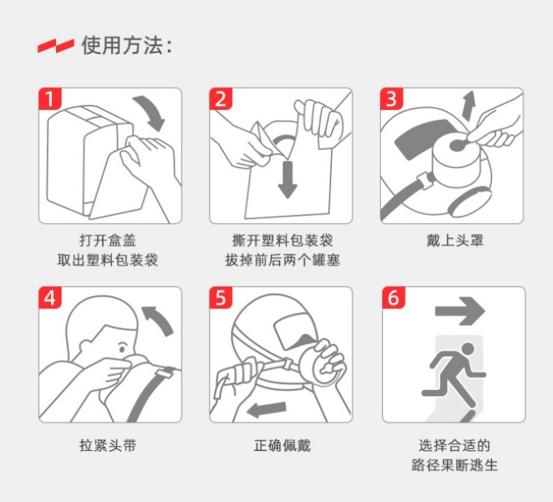 援邦 TZL30 过滤式消防自救呼吸器   30min-30min