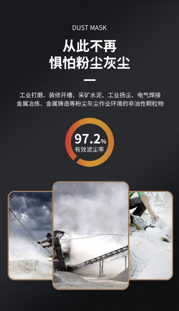 贸正 3200 防尘半面具口罩橡胶面罩 含滤棉1片 灰色 1套-半面具