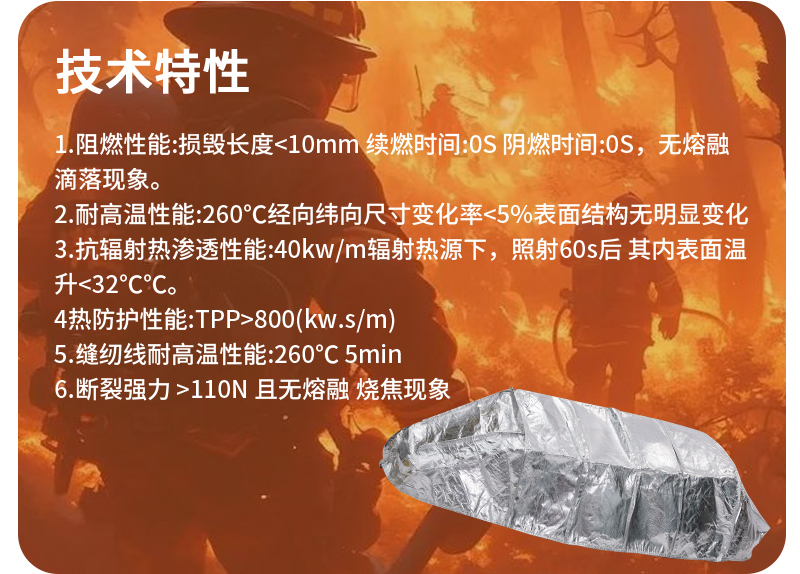 邦召 MH-BHZ-036 森林避火罩 消防逃生自救铝箔防火罩灭火罩阻燃隔热便携-避火服