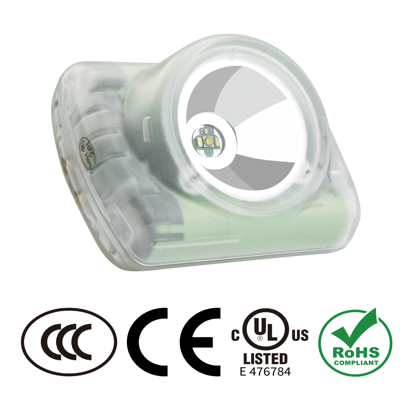 WISDOM 一体式头灯移动电源 L4A  3C认证 充电宝头灯LED超长续航照明骑行照明灯运动露营