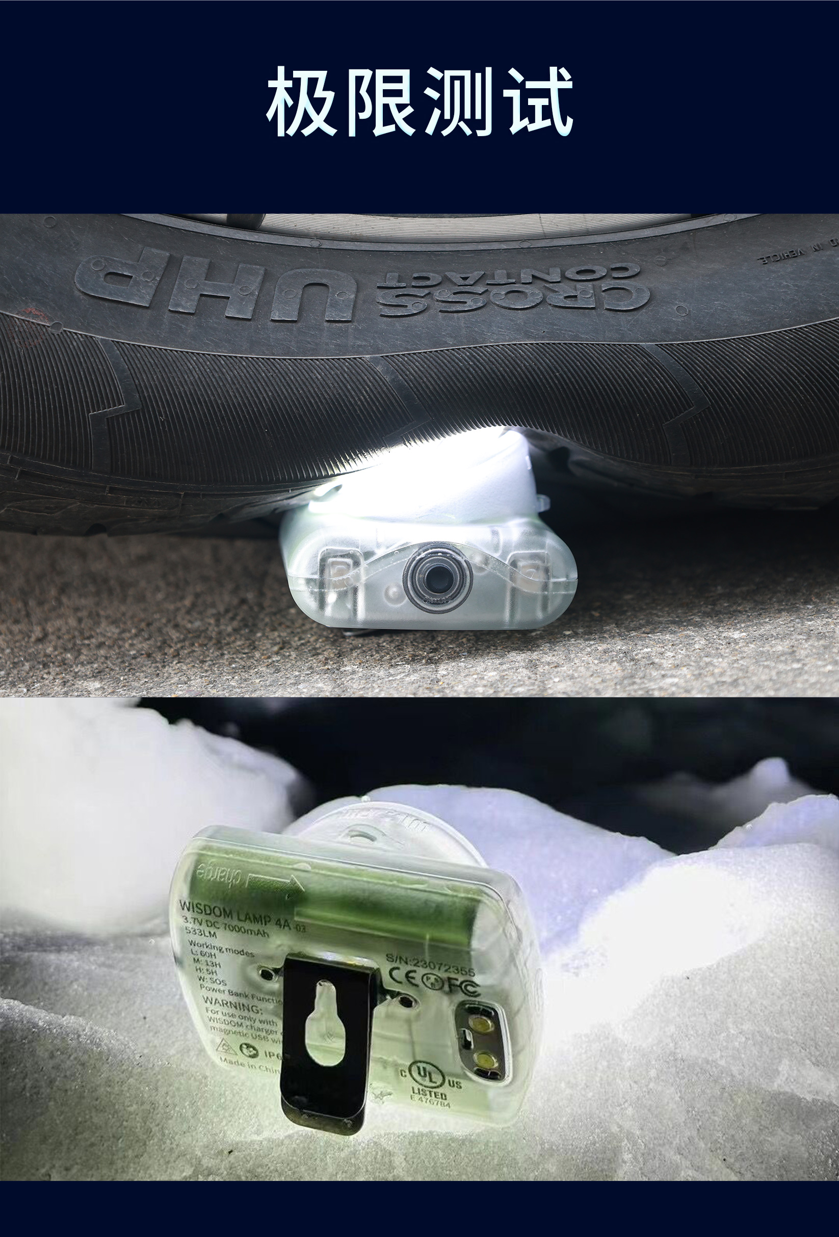 WISDOM WISDOM LAMP 4A-03 L4A  3C认证 充电宝头灯LED超长续航照明骑行照明灯运动露营-是