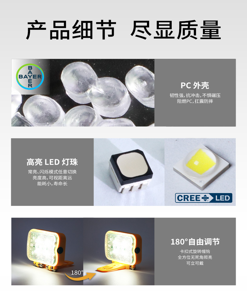 WISDOM WISDOM ELF 超长续航充电 维修户外夜钓防水头戴式工业头灯-否