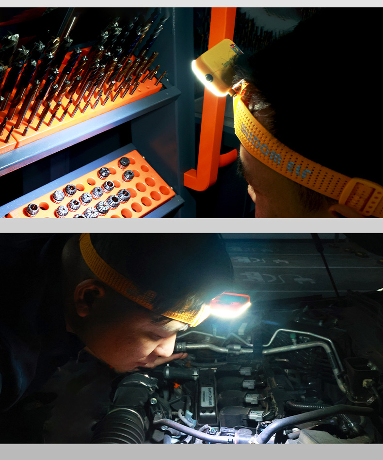 WISDOM WISDOM ELF 超长续航充电 维修户外夜钓防水头戴式工业头灯-否