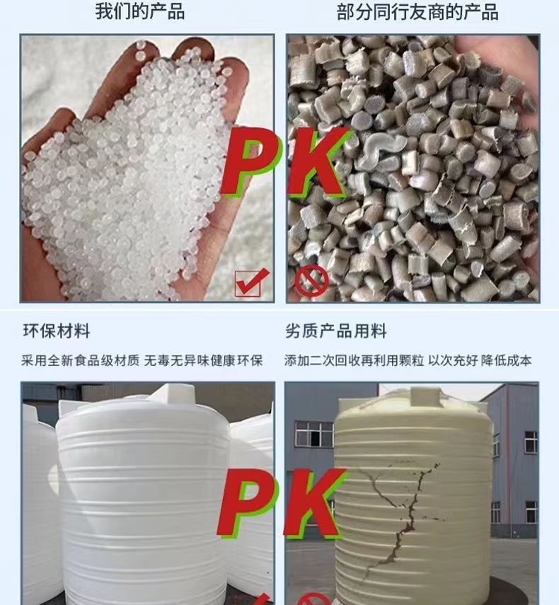 中润 PT200 立式塑料水塔 加厚食品级牛筋储水罐水箱-白色