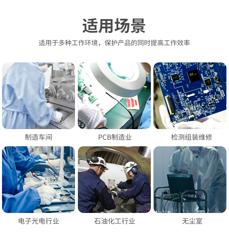 康惠洁 防静电条纹手套 条纹手套 均码 20只 1包-均码