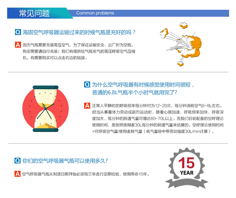 海固HG-GB-RHZKF9/30 自给开路式压缩空气呼吸器（9L-常规款）-9L