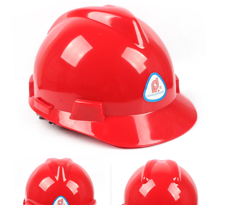 PUDA/普达 6004 V型安全帽（PE帽壳  一指键帽衬  D型下颌带）-白色