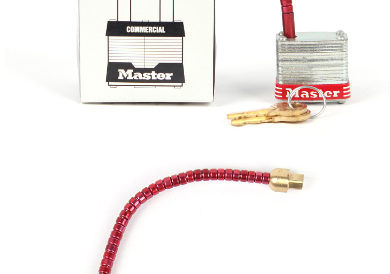 MASTER LOCK/玛斯特 7MCNC5RED 5英寸柔性钢缆电流断路器
