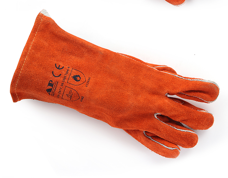 友盟AP-0328-XXL锈橙色烧焊手套