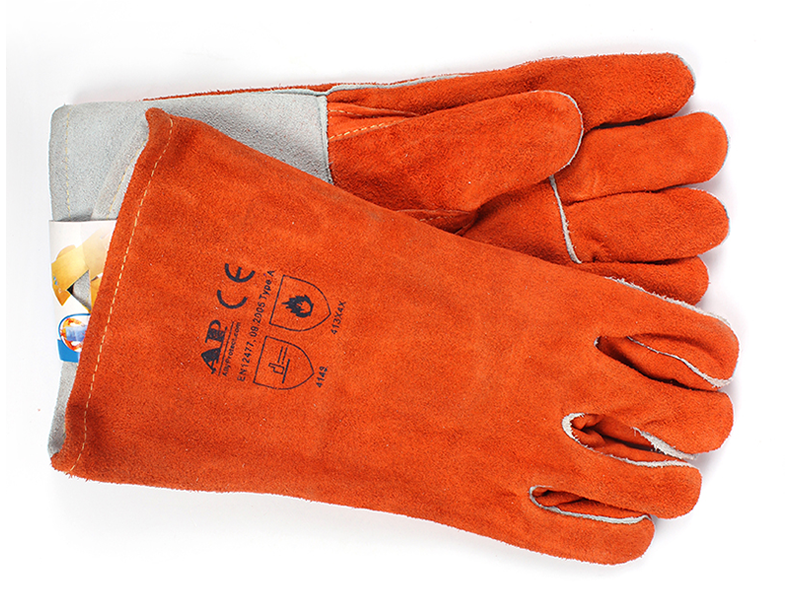 友盟AP-0328-XXL锈橙色烧焊手套