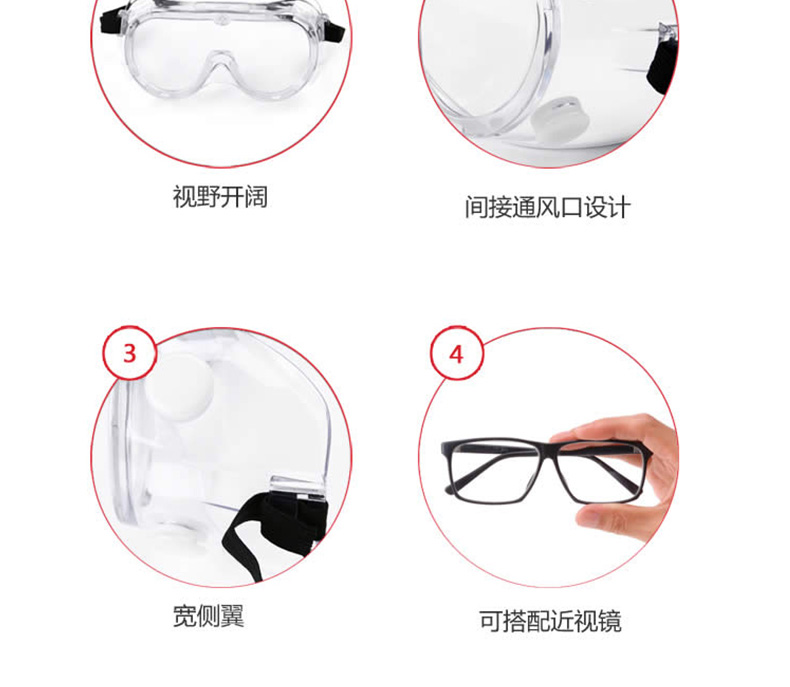 3M 1621AF 防护眼罩（防起雾） 10付/箱