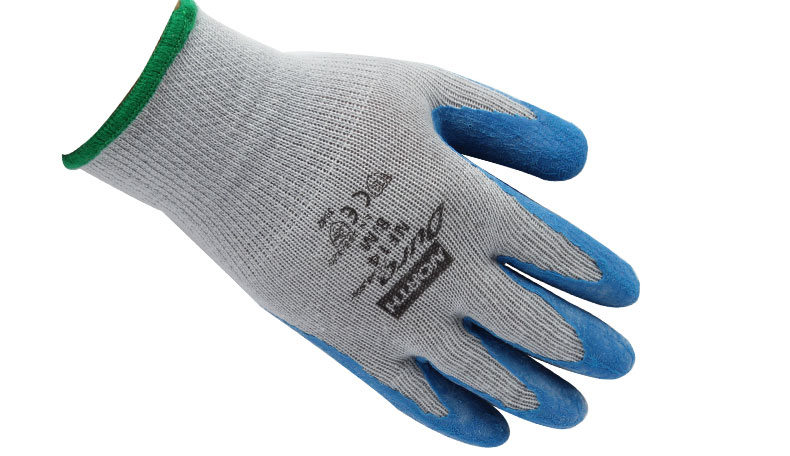 霍尼韦尔NF14 DuroTask蓝色天然橡胶手掌涂胶手套